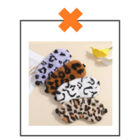 Slaapmasker leopard bruin